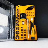 ست پیچ گوشتی ضامن دار 37 عددی پیچ گوشتی