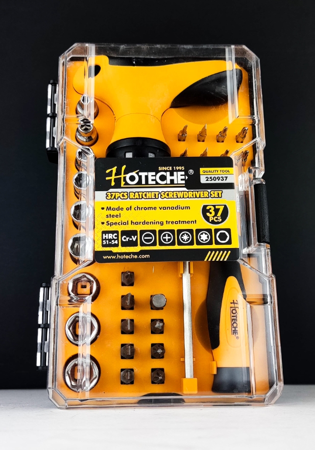 ست پیچ گوشتی ضامن دار 37 عددی پیچ گوشتی