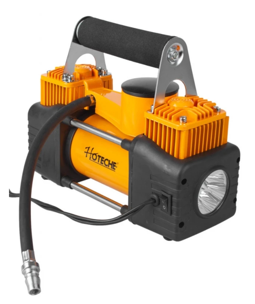 کمپرسور هوا و پمپ باد فندکی دو سیلندر ماشین - برند اصلی Hoteche هوتچ (690005)