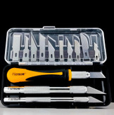 مجموعه 16 عددی تیزبر و کارتر دقیق - فولادی ضد زنگ (مخصوص ظریف و دقیق کاری) - برند اصلی Hoteche هوتچ (311216)