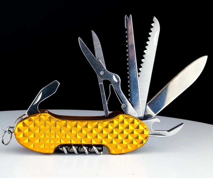 چاقو جیبی - چاقو تاشو - ابزار همه کاره 15 عددی - برند اصلی Hoteche هوتچ (312001)