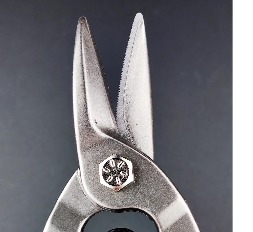 قیچی کناف کاری (کنف) - قیچی حلبی بری - قیچی ورق بری - دماغه مستقیم - برند اصلی Hoteche هوتچ (320102)