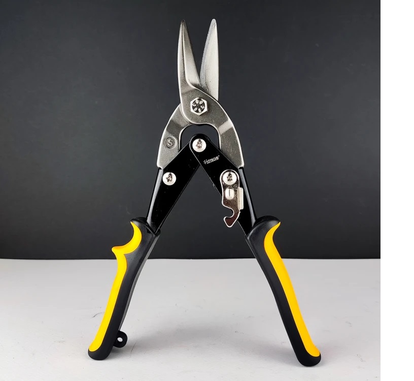 قیچی کناف کاری (کنف) - قیچی حلبی بری - قیچی ورق بری - دماغه مستقیم - برند اصلی Hoteche هوتچ (320102)