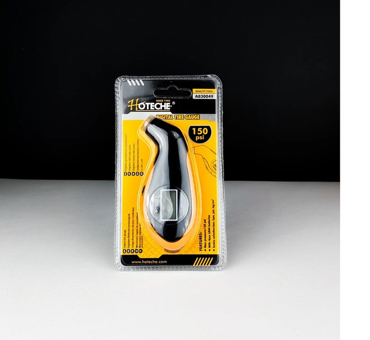 فشار سنج لاستیک دیجیتالی- فشار سنج تایر خودرو - 150 Bar - دیجیتالی - برند اصلی Hoteche هوتچ (830049)