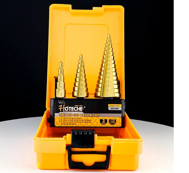 ست 3 عددی مته کاجی - مخصوص آهن و چوب و پلاستیک - برند اصلی Hoteche هوتچ (501044)