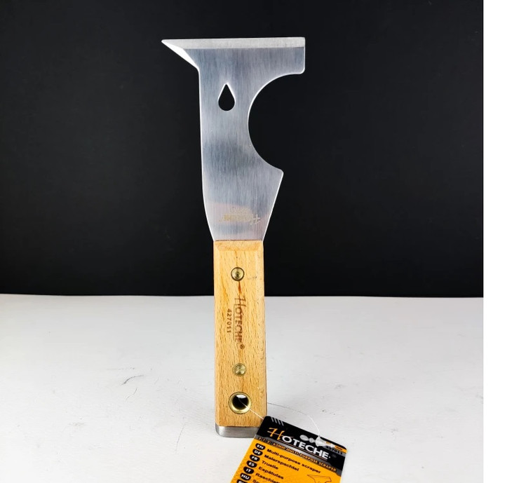 کاردک فولادی دسته چوبی - چند منظوره 6 در 1 - ضربه خور - مخصوص کارهای سنگین و صنعتی - برند اصلی Hoteche هوتچ (427011)