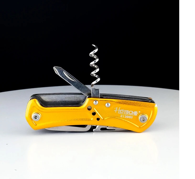 چاقوی جیبی یا تاشو یا سوئیسی 9 در 1 دسته - برند اصلی Hoteche هوتچ (312002)