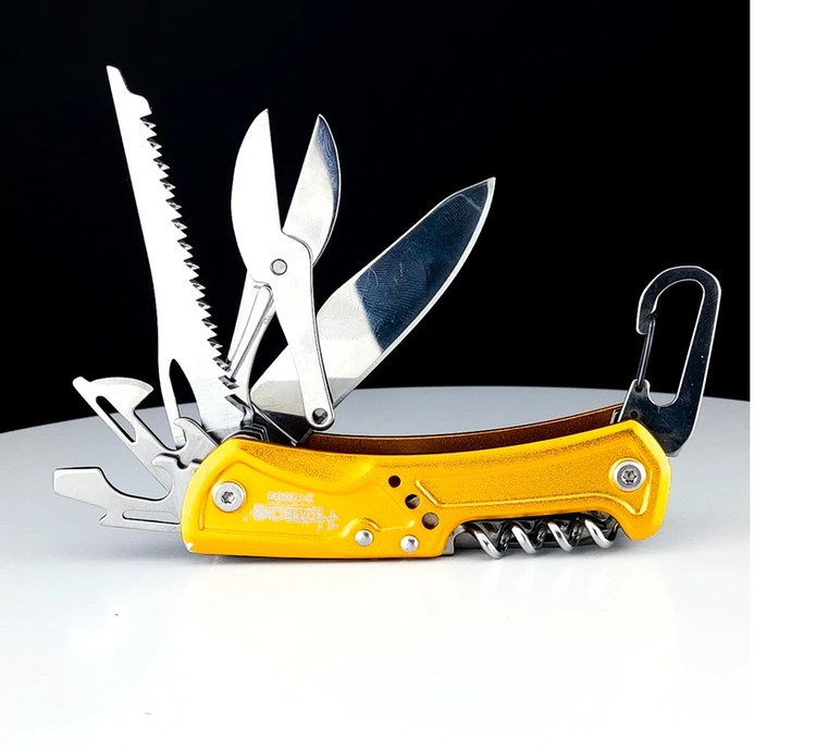 چاقوی جیبی یا تاشو یا سوئیسی 9 در 1 دسته - برند اصلی Hoteche هوتچ (312002)