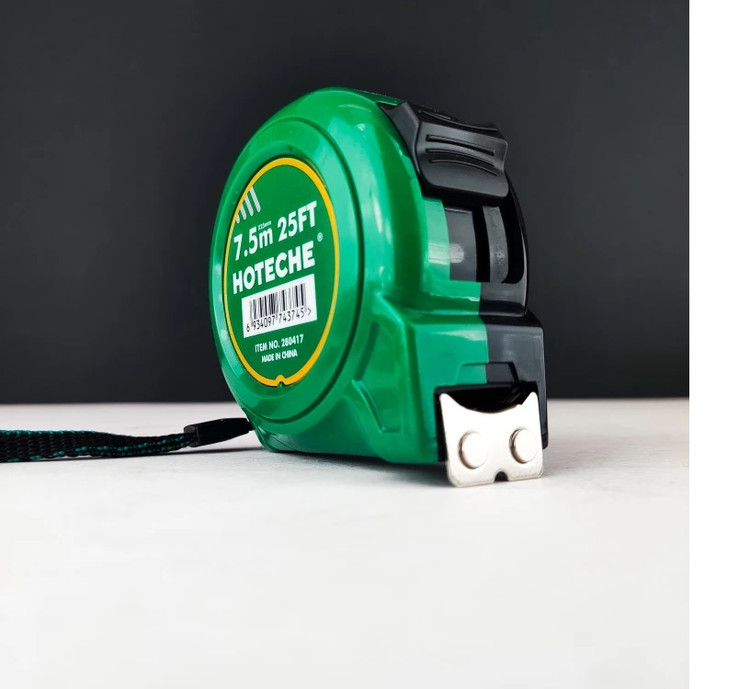 متر فلزی 7.5 متری - فوق صنعتی و حرفه ای - تیغه فولادی - برند اصلی Hoteche هوتچ (280417)