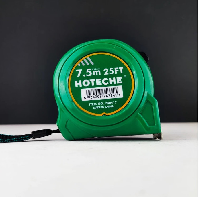 متر فلزی 7.5 متری - فوق صنعتی و حرفه ای - تیغه فولادی - برند اصلی Hoteche هوتچ (280417)