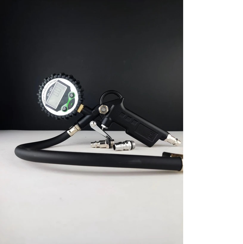 درجه باد کارگاهی دیجیتالی - تفنگ باد گیج دار دیجیتالی - فشار سنج دیجیتالی لاستیک خودرو - برند اصلی Hoteche هوتچ (830044)