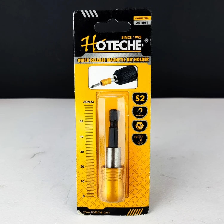 بکس سر دریلی 6 میلی متر - ضامن دار - مغناطیسی - مته گیر دریلی- برند اصلی Hoteche هوتچ (251001)