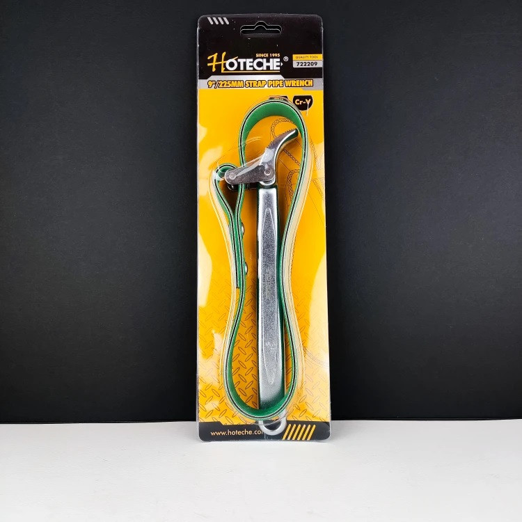 آچار لوله بازکن سفت کن تسمه ای دسته فولادی 9 اینچ - برند اصلی Hoteche هوتچ (722209)