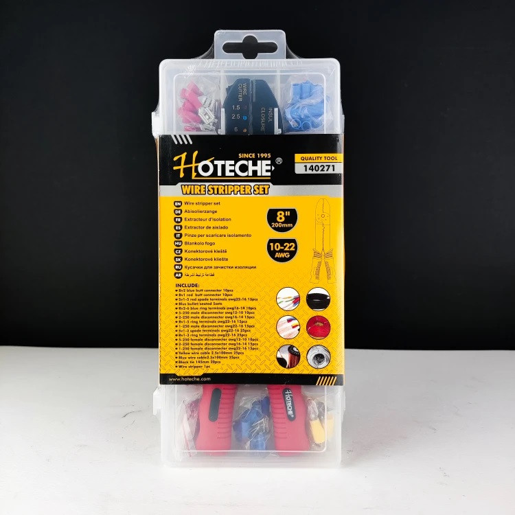 ست 170 عددی سیم لخت کن و سر سیم پرس 8 اینچ 200 میلی متر - برند اصلی Hoteche هوتچ (140271)