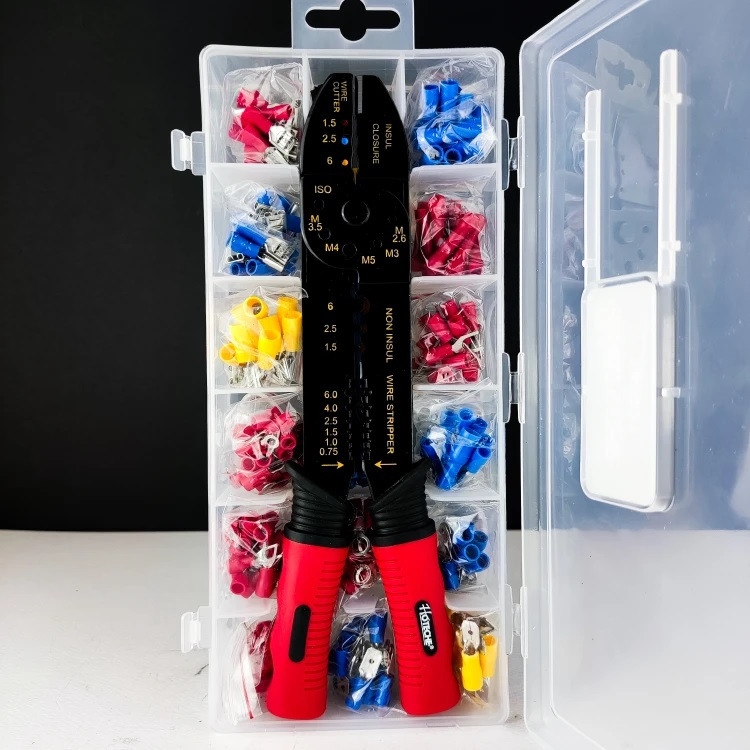 ست 170 عددی سیم لخت کن و سر سیم پرس 8 اینچ 200 میلی متر - برند اصلی Hoteche هوتچ (140271)