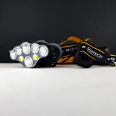 چراغ پیشانی کوهنوردی- 8 لامپ - 4400 میلی آمپری قابل شارژ - برند اصلی Hoteche هوتچ (440007)