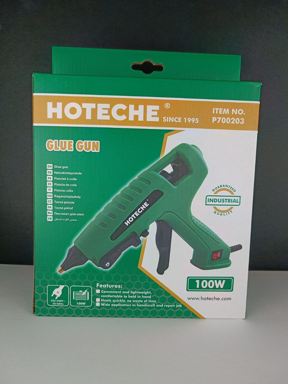 تفنگ و دستگاه چسب حرارتی 100 وات فوق صنعتی - برند اصلی Hoteche هوتچ (700203)