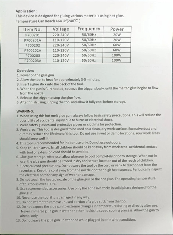 تفنگ و دستگاه چسب حرارتی 100 وات فوق صنعتی - برند اصلی Hoteche هوتچ (700203)