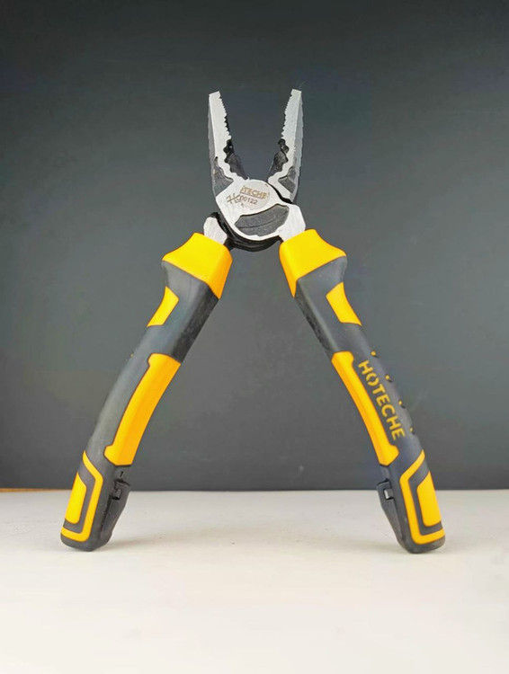 انبر دست فولادی حرارت دیده * 7 * اینچ ضد زنگ و ضد سایش فوق حرفه ای و صنعتی - برند اصلی Hoteche هوتچ (100122)