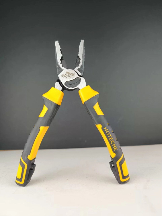 انبر دست فولادی حرارت دیده * 7 * اینچ ضد زنگ و ضد سایش فوق حرفه ای و صنعتی - برند اصلی Hoteche هوتچ (100122)