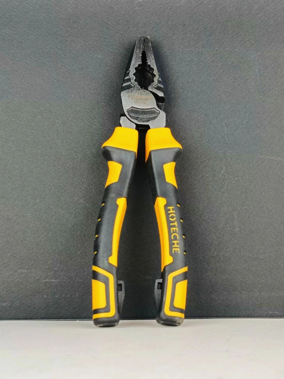 انبر دست فولادی حرارت دیده * 7 * اینچ ضد زنگ و ضد سایش فوق حرفه ای و صنعتی - برند اصلی Hoteche هوتچ (100122)