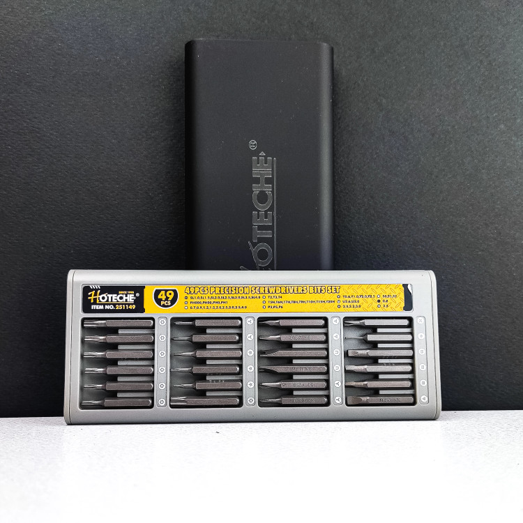 پیچ گوشتی موبایلی - پیچ گوشتی تعمیراتی دقیق - ست 49 عددی - برند اصلی Hoteche هوتچ (251149)