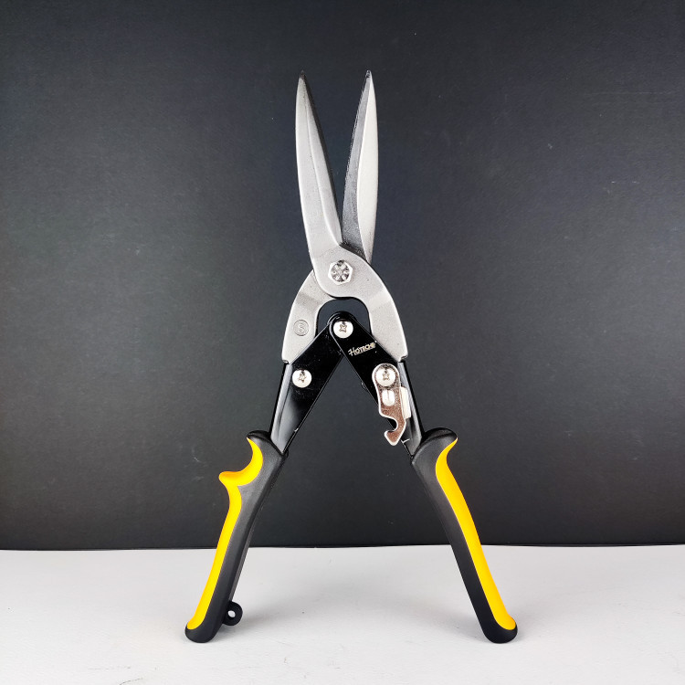 قیچی کنف (کناف) کاری - دماغه دراز - قیچی حلبی بر - قیچی ورق بر - دماغه مستقیم 12 اینچ 300 میل - برند اصلی Hoteche هوتچ (320104)