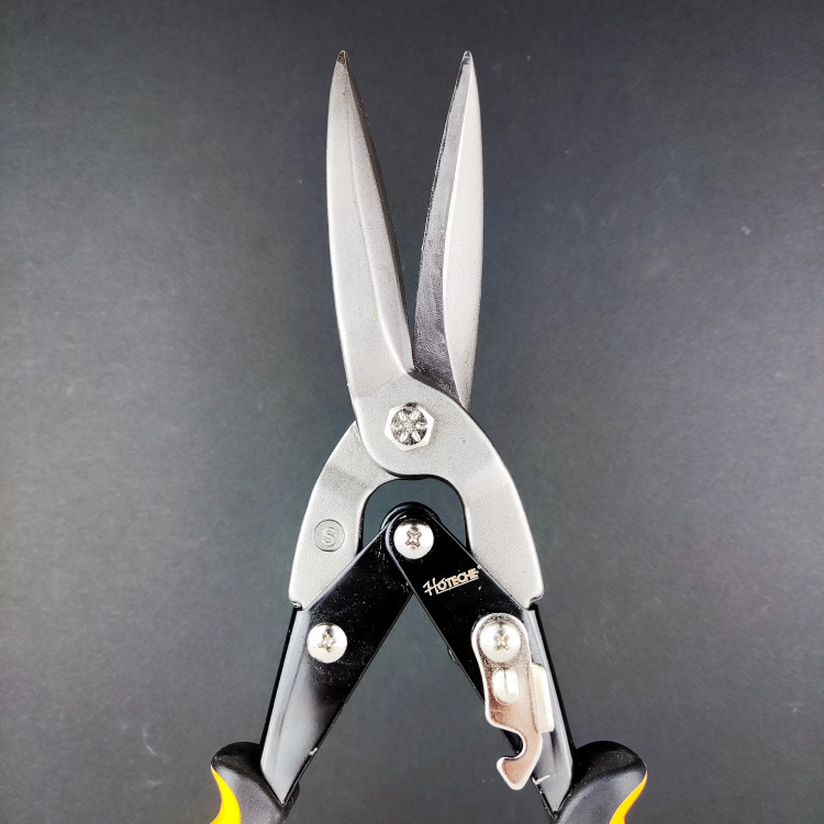 قیچی کنف (کناف) کاری - دماغه دراز - قیچی حلبی بر - قیچی ورق بر - دماغه مستقیم 12 اینچ 300 میل - برند اصلی Hoteche هوتچ (320104)