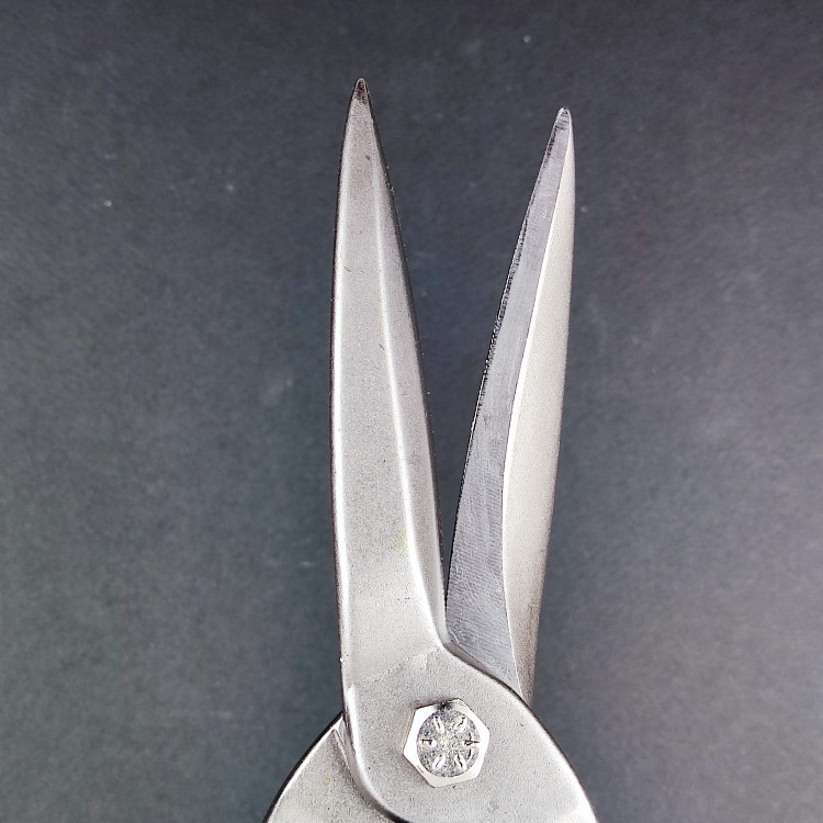 قیچی کنف (کناف) کاری - دماغه دراز - قیچی حلبی بر - قیچی ورق بر - دماغه مستقیم 12 اینچ 300 میل - برند اصلی Hoteche هوتچ (320104)