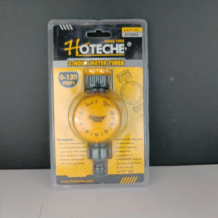 شیر فلکه آب تایمر دار قابل تنظیم تا 2 ساعت جریان آب فیلتر دار حرفه ای جهت امور آب پاشی باغ و باغچه -برند اصلیHotecheهوتچ(375003) (قسطی)