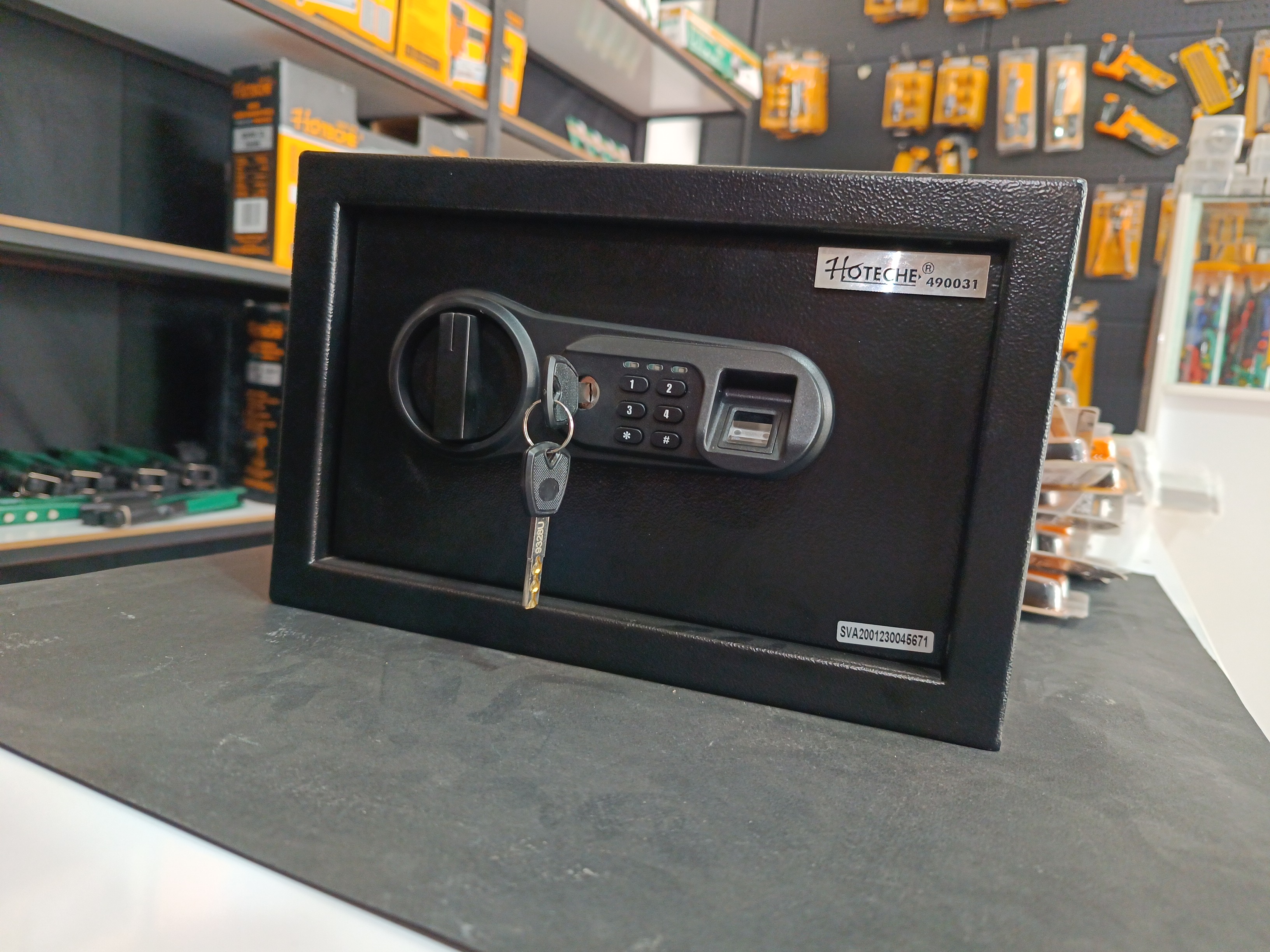 گاو صندوق امانات الکتریکی اثر انگشت (490031) Hoteche