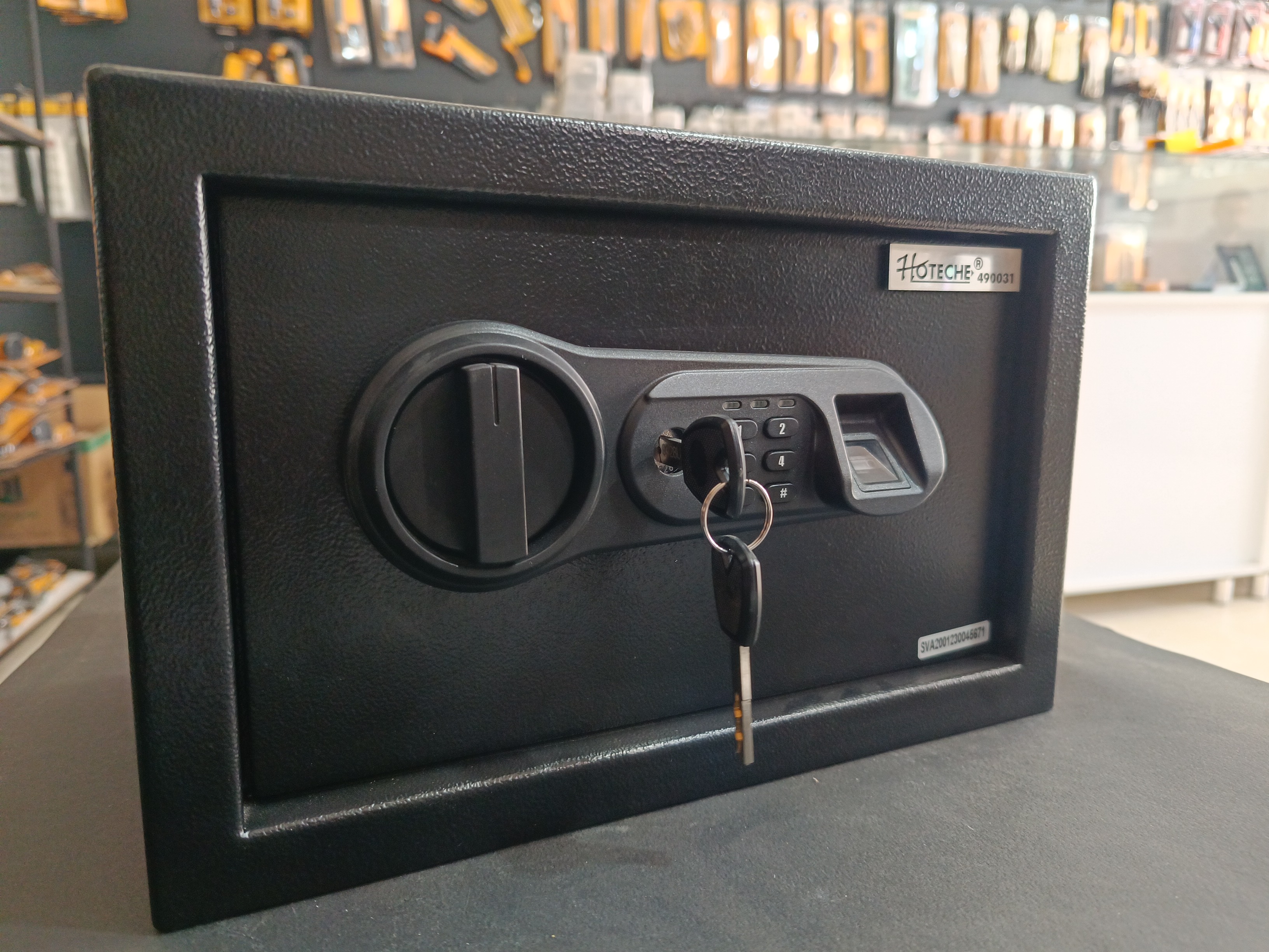 گاو صندوق امانات الکتریکی اثر انگشت (490031) Hoteche