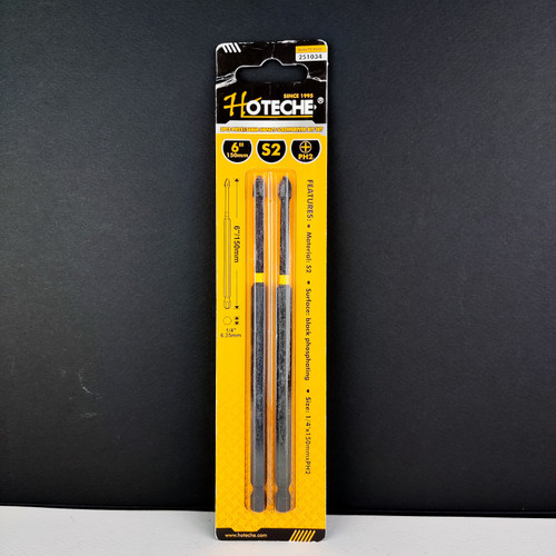 ست 2 عددی - بیت پیچ گوشتی - سر پیچ گوشتی - یک سر تخت - مغناطیسی - برند اصلی Hoteche هوتچ (251034)