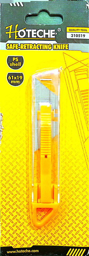 چاقوی ایمنی (کاتر تیزبر) بازگشتی هوتچ (Hoteche) با بدنه PS Shell کد محصول (310519) (قسطی)