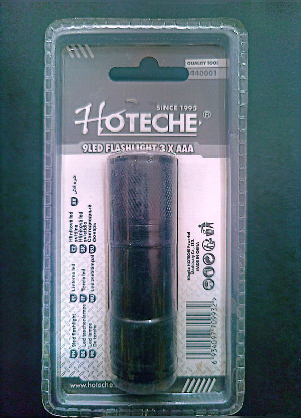 چراغ قوه پر قدرت و پر نور 9LED هوتچ (Hoteche) مدل 440001 (قسطی)