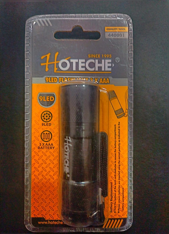 چراغ قوه پر قدرت و پر نور 9LED هوتچ (Hoteche) مدل 440001 (قسطی)