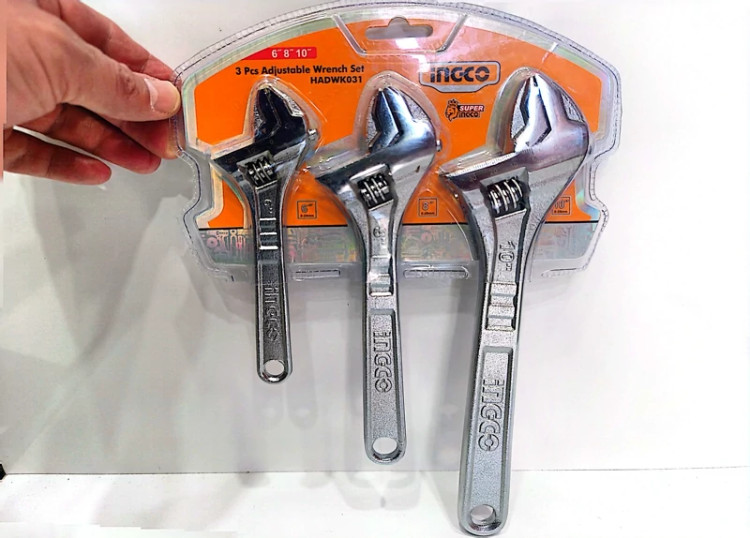 مجموعه آچار فرانسه اینکو 3 عددی INGCO – HADWK031 (قسطی)