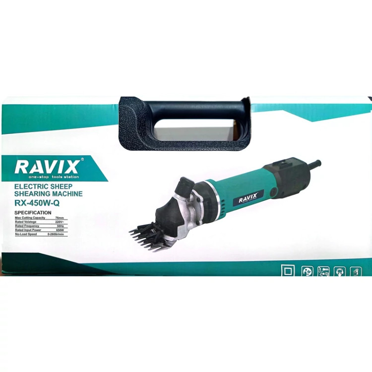 دستگاه پشم چین گوسفندی دیمر دار راویکس 450 وات مدل RX - 450W-Q (قسطی)