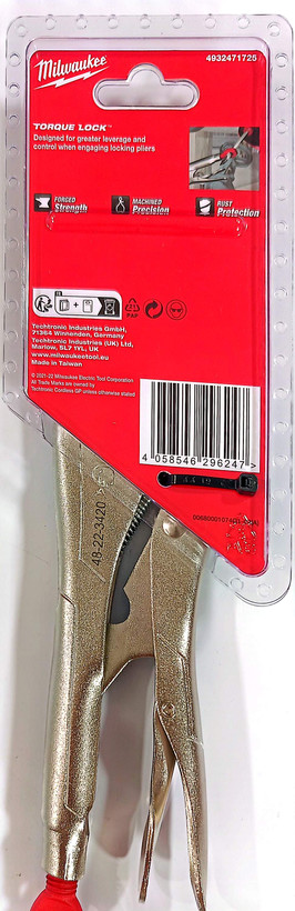 انبر قفلی منحنی میلواکی Milwaukee Torque Lock سایز 10 اینچ (254mm) – فولاد کروممولیبدن (قسطی)