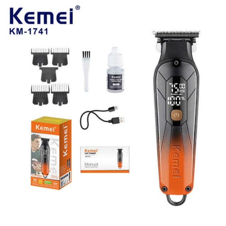 ماشین اصلاح و خط زن حرفه ای برند kemei مدل KM-1741 (قسطی)
