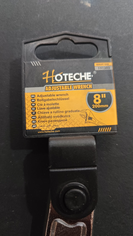 آچار فرانسه هوتچ (Hoteche) سایز 8 اینچ / 200 میلیمتر کد محصول (191202) قسطی