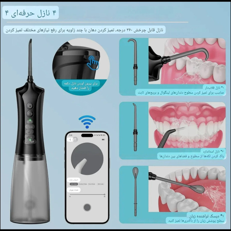 واترجت هوشمند OGVDOE مدل C6SE-BT قابلیت اتصال و کنترل از راه دور با موبایل (آمازون - استوک صفر)