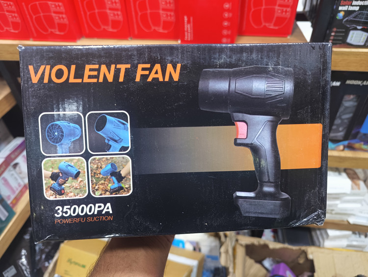 جت فن شارژی ویولنت ۴۸ ولت (Violent Fan) | قدرت باد ۳۵۰۰۰ پاسکال