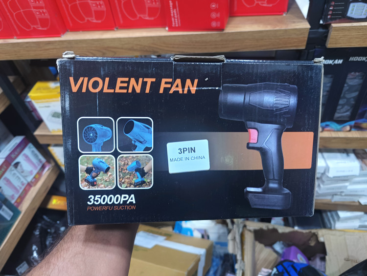 جت فن شارژی ویولنت ۴۸ ولت (Violent Fan) | قدرت باد ۳۵۰۰۰ پاسکال