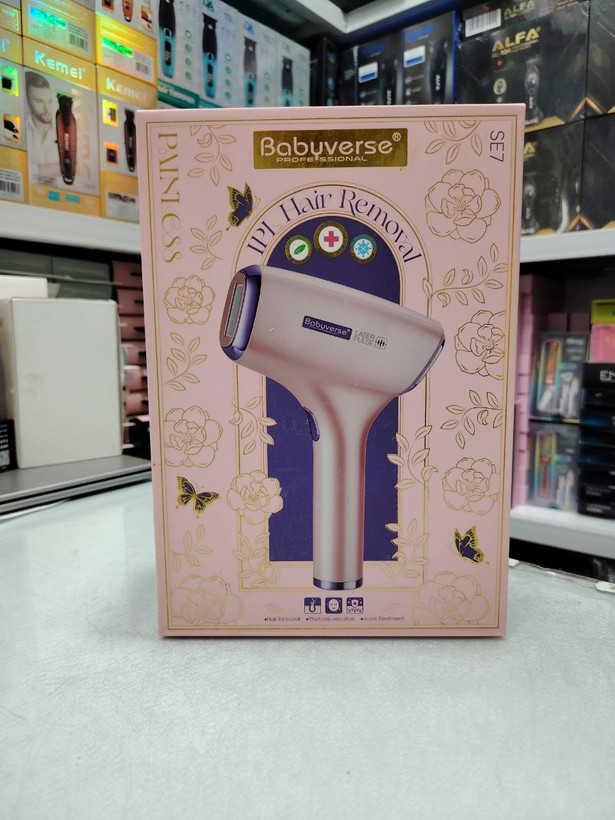 دستگاه لیزر خانگی Babuyverse Professional SE7 (مدل Princess) دیگر یک دستگاه لیزر معمولی نیست؛ با ۱ میلیون شات، تکنولوژی خنککنندگی یخی، و ۹ درجه قدرت، میتوانید در ۱۲ هفته (حدود ۴-۱۲ هفته) شاهد از بین رفتن موها باشید