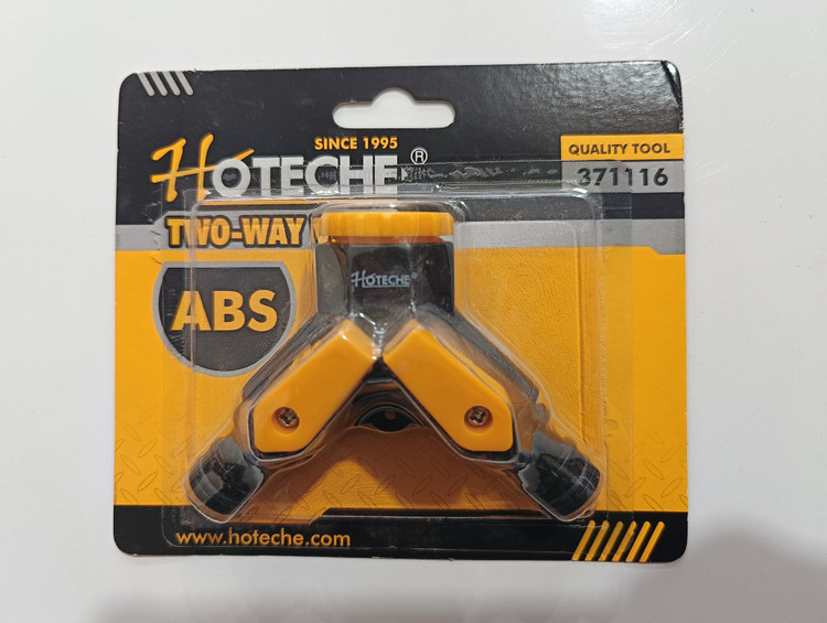 Hoteche three-way faucet connector (code 371116) Converts the faucet into two branches with separate control اتصال دهنده سه راهی شیر آب Hoteche (کد 371116) تبدیل شیر به دو شاخه با کنترل مجزا