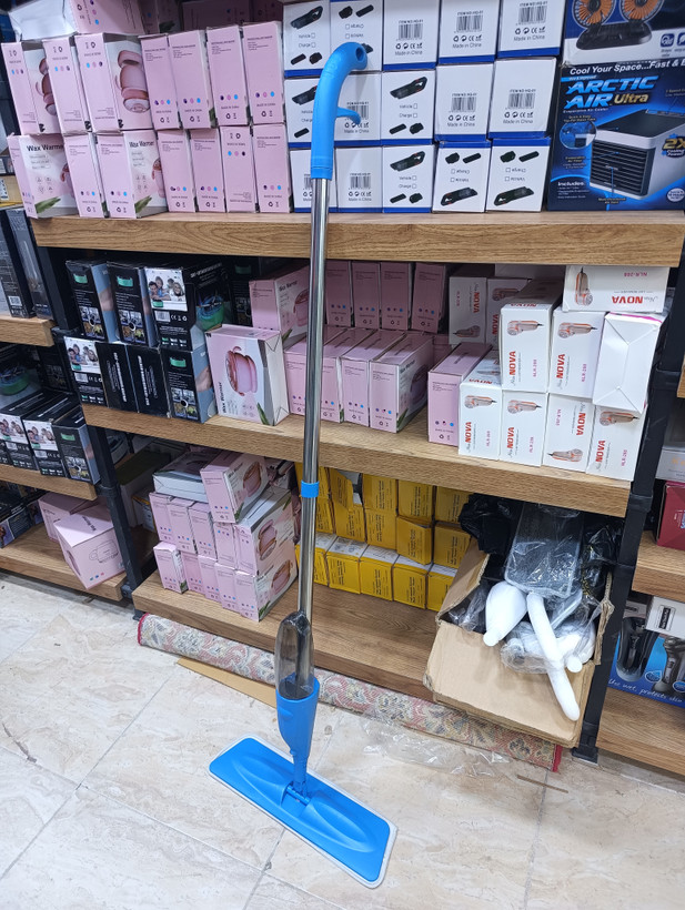 تی اسپری Healthy Spray Mop دسته بلند؛ نظافت آسان و ضدعفونیکننده (مناسب سرامیک و پارکت) Healthy Spray Mop Long Handle; Easy to Clean and Disinfect (Suitable for Ceramic and Parquet)