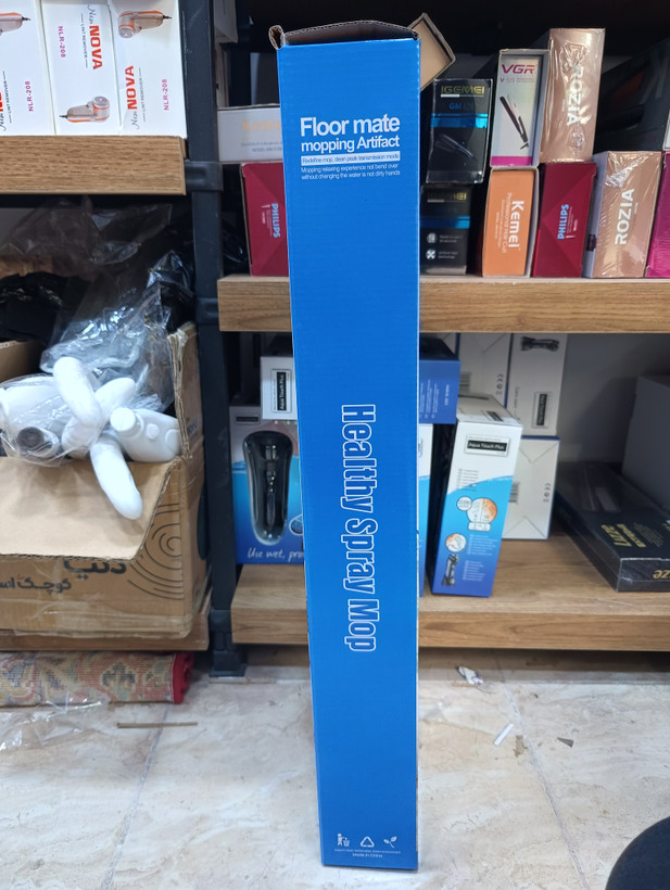 تی اسپری Healthy Spray Mop دسته بلند؛ نظافت آسان و ضدعفونیکننده (مناسب سرامیک و پارکت) Healthy Spray Mop Long Handle; Easy to Clean and Disinfect (Suitable for Ceramic and Parquet)