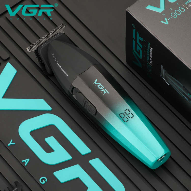 VGR V-906 Professional Hair Trimmer with 9000 RPM, DLC Ceramic Blade and 2000 mAh Battery