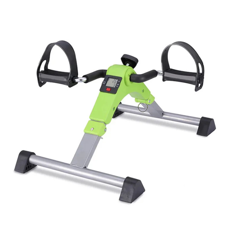دستگاه پدال ورزشی بازو و پا مینی دوچرخه تاشو خانگی و اداری با مقاومت متغیر و نمایشگر LCD Arm and leg exercise pedal machine, mini folding bike for home and office with variable resistance and LCD display